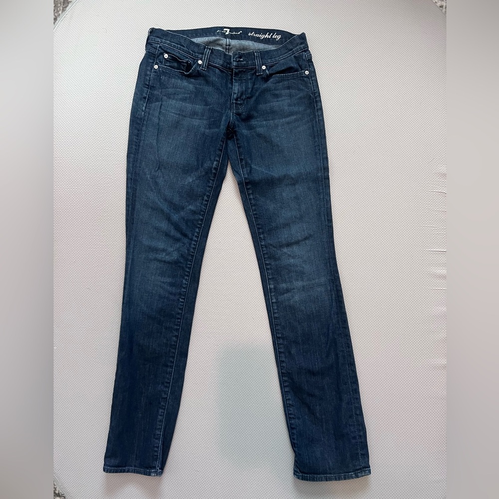 7 for all man kind straight leg jeans